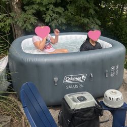Coleman SaluSpa Hawaii AirJet 4–6 Person Inflatable Hot Tub – Excellent Condition – $275