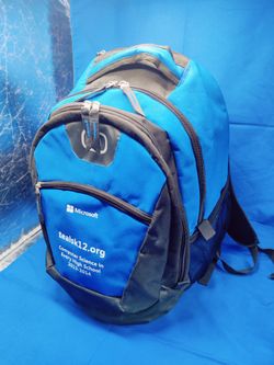 Ogio Logan Laptop Bag Backpack Blue/black Has Company Logo 19x13x11