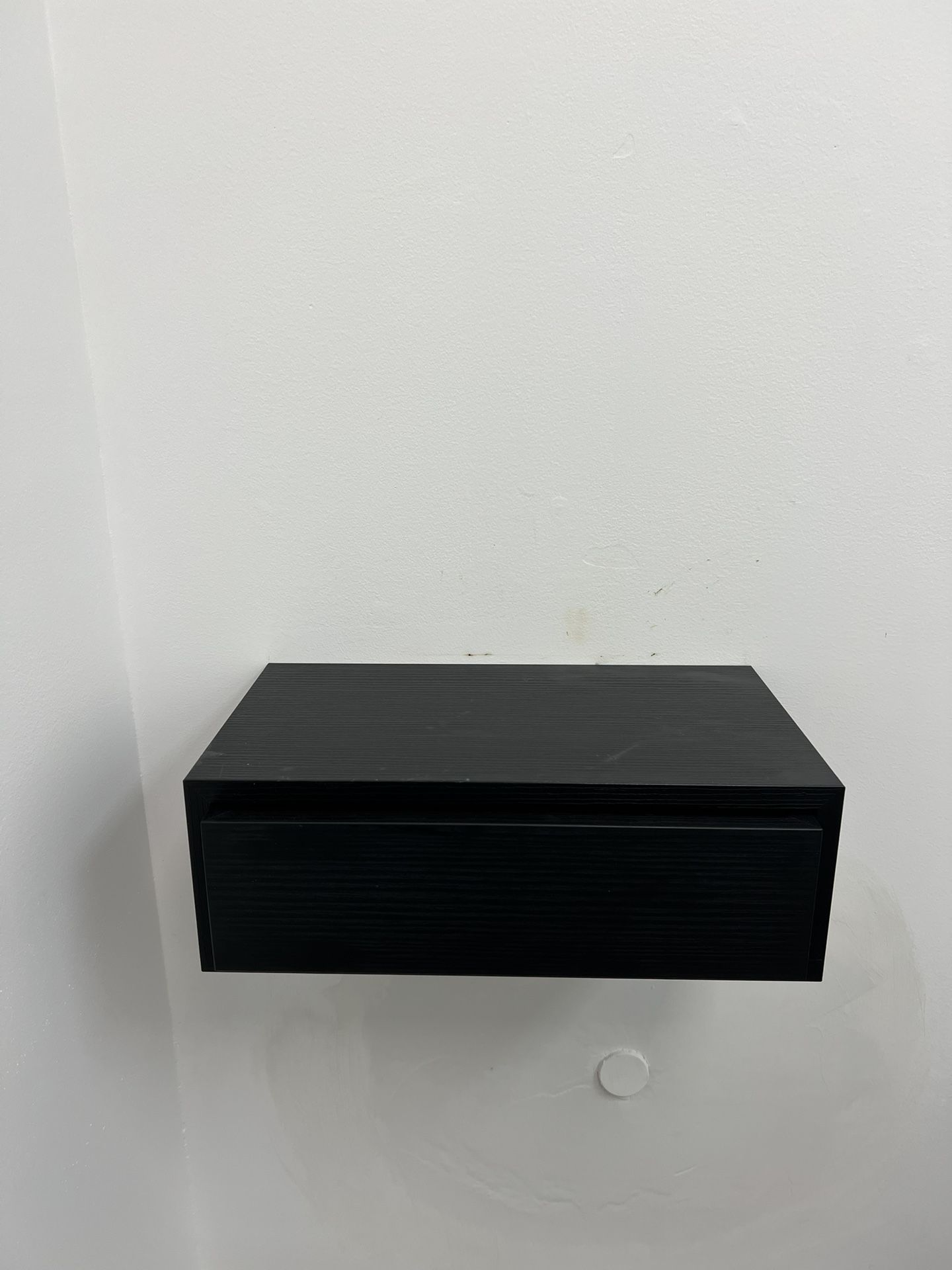 Black Floating Cabinets