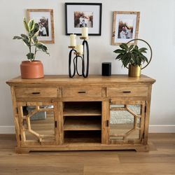 Beautiful Solid Wood TV Credenza / Media Console
