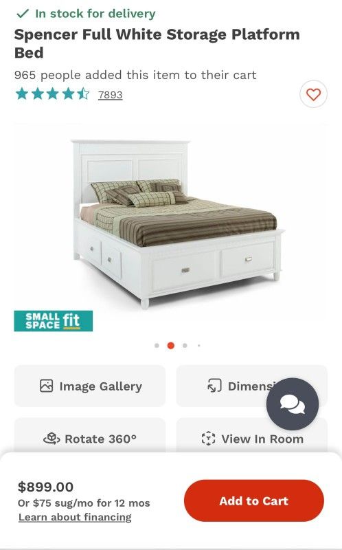 Bed Full Size Set. 