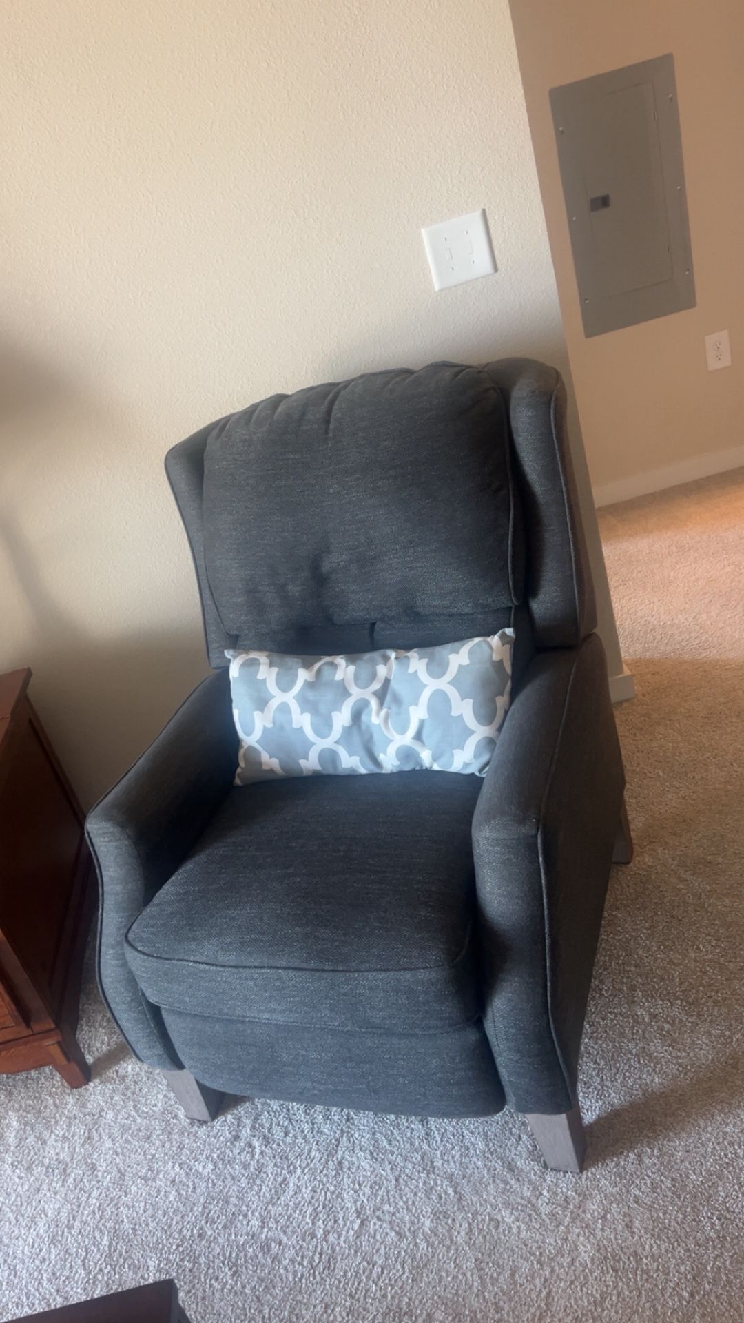 Charcoal Grey Electric Recliner
