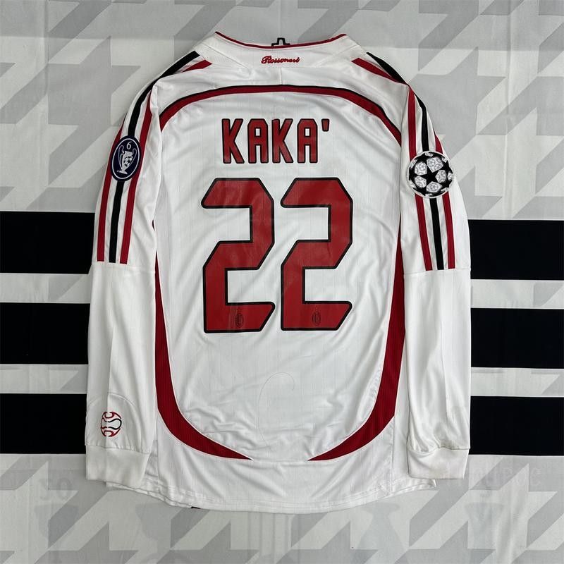 AC Milan 06/07 Vintage White No.22 Kaka Fan Edition Long Sleeve Jersey