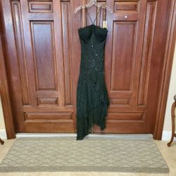 Black Evening Gown With Shawl