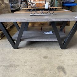 New gray/black coffee table $100 firm 