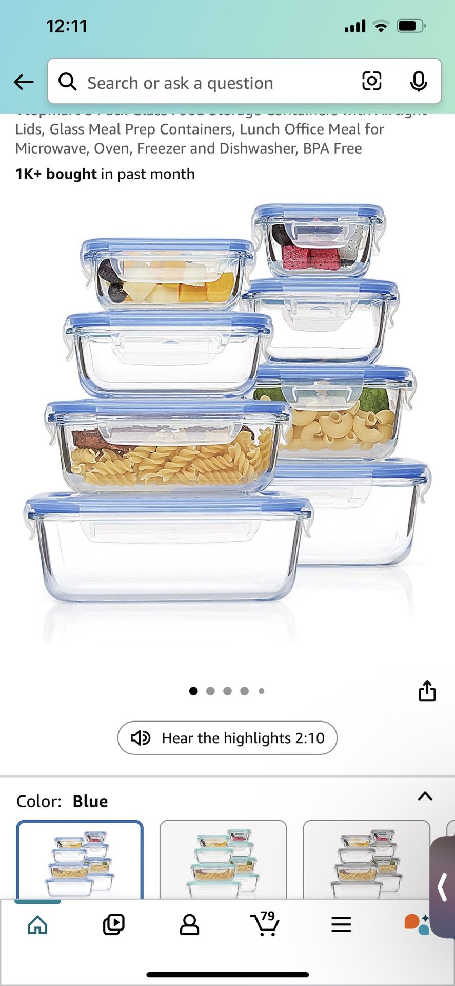 8x Leakproof Glass Containers BY FAR THE BEST QUALITY (org. $30