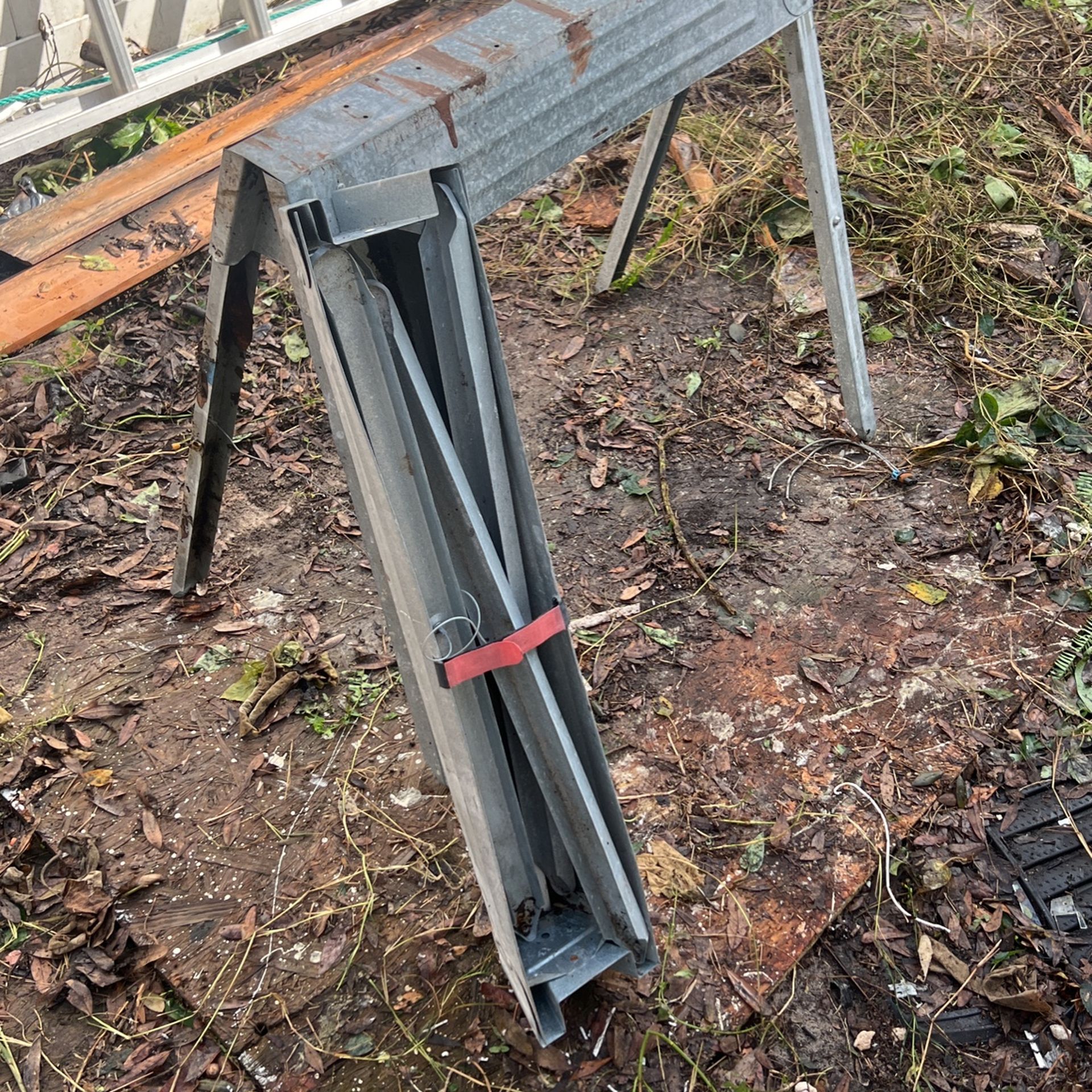 Great Pair Of Fold Away Horse Stands
