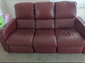 Red recliner 3 seater