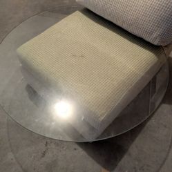 36" Round Glass Coffee Table Size.  No Base.