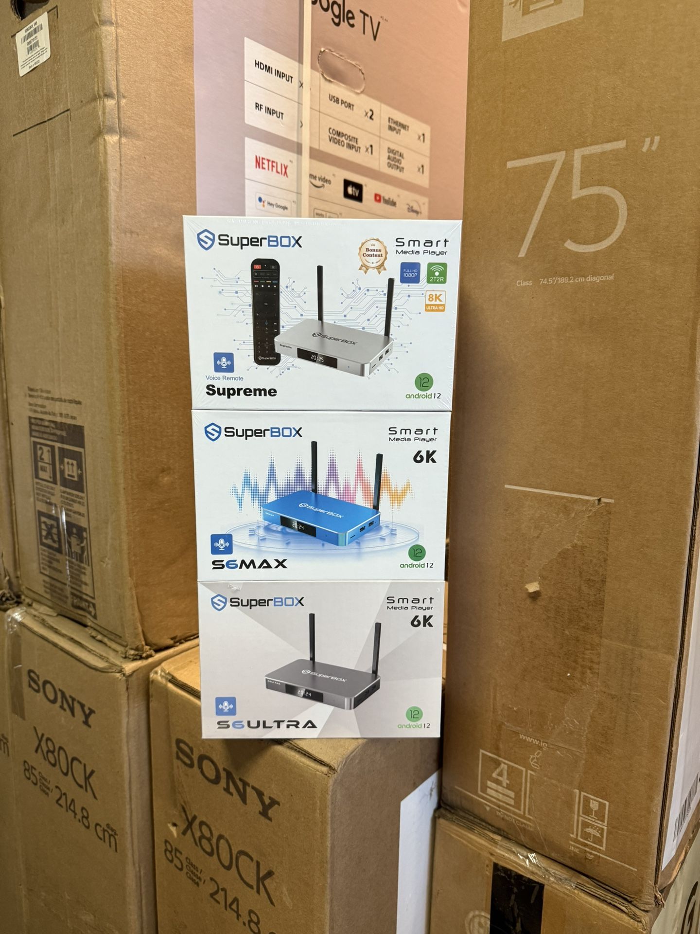 SUPERBOX S6PRO S6MAX S6 ULTRA, SUPREME ELITE AVAILABLE PRICE VARYS ON QTY  Tv 