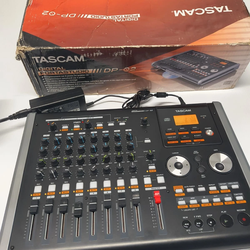 TASCAM DP-02 8-Track Digital Multitrack Portastudio With AC Adapter/ Box