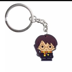 Ron weasley Harry Potter Cartoon Anime Magic Movie Pendant PVC Keychains Holder Car Wizard Key Chain Key Ring Mobile Phone Bag Hanging Jewelry Gifts  