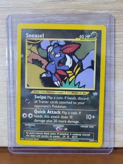 Sneasel 24/64 rare card from the Neo Revelation set