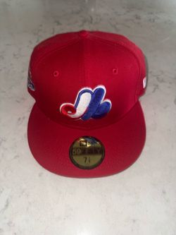 New Era Montreal Expos Red 35th Anniversary Side Patch 59FIFTY Fitted Hat.