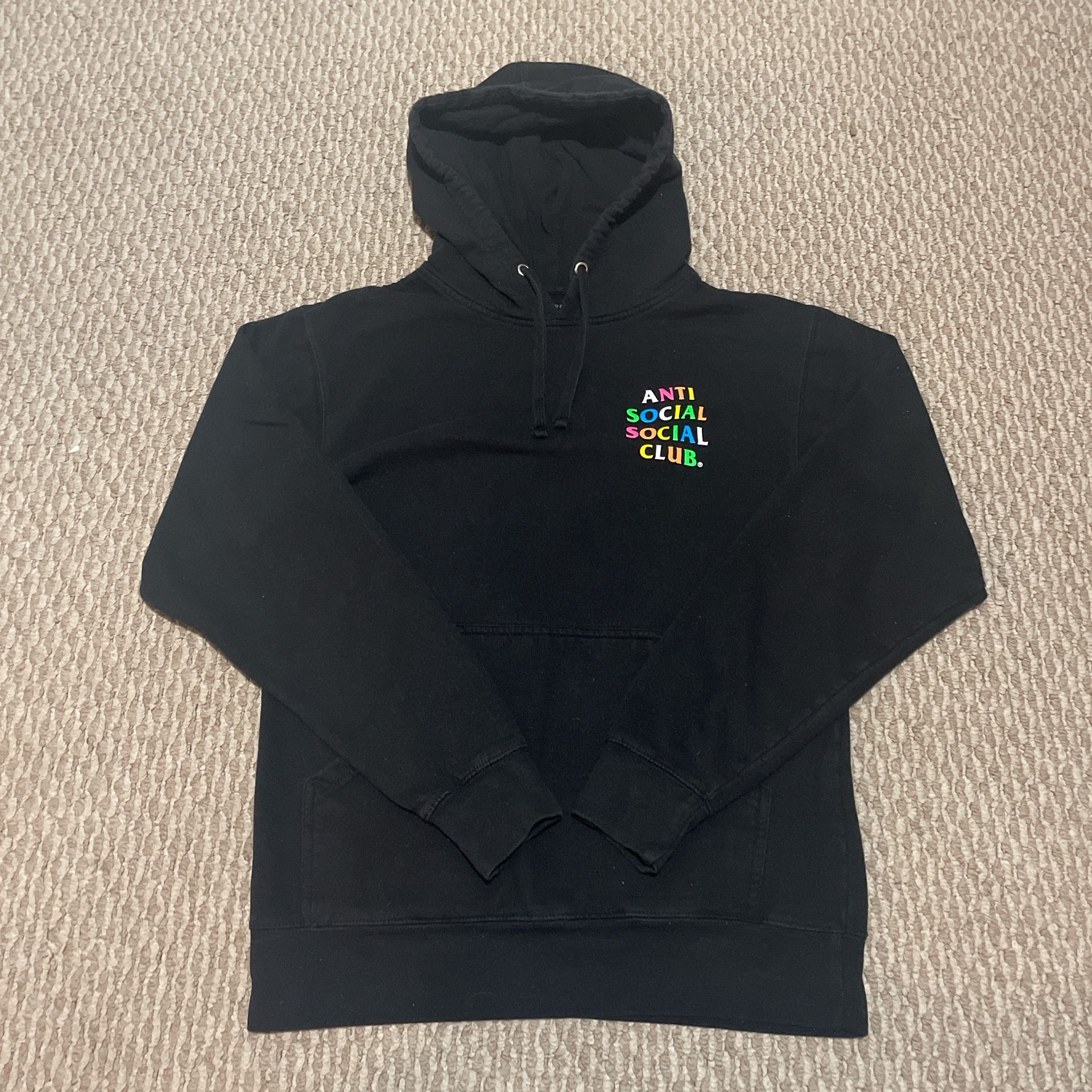 Small Black Anti Social Social Club Hoodie