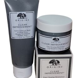 Origins Clear Improvement Pore Clearing Mask & Moisturizer NEW
