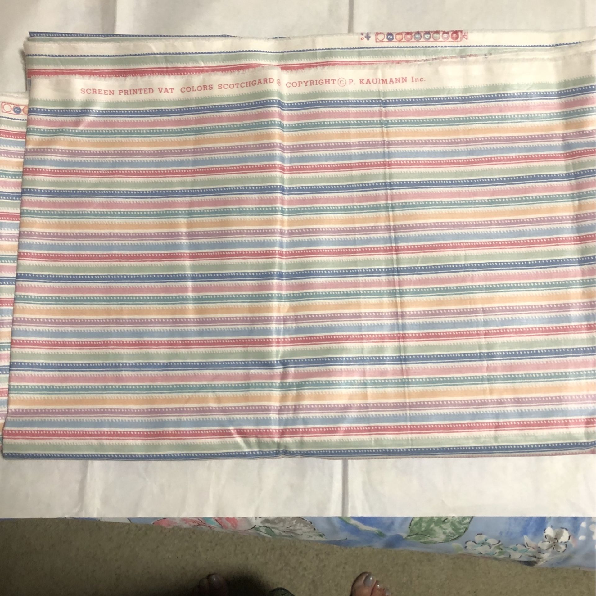 Bedsheets Fabric Width 54” Lengths 6 Yards