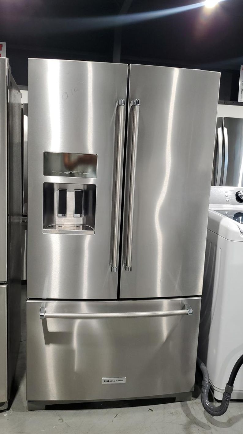 KitchenAid 3-Door Stainless Steel Refrigerator