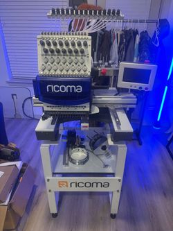 Ricoma RCM-1501TC-7S 15-Head Industrial Embroidery Machine, Electronic Control