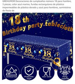4 Manteles De Fiesta De 18 Años 