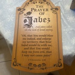 The prayer of Jabes sign