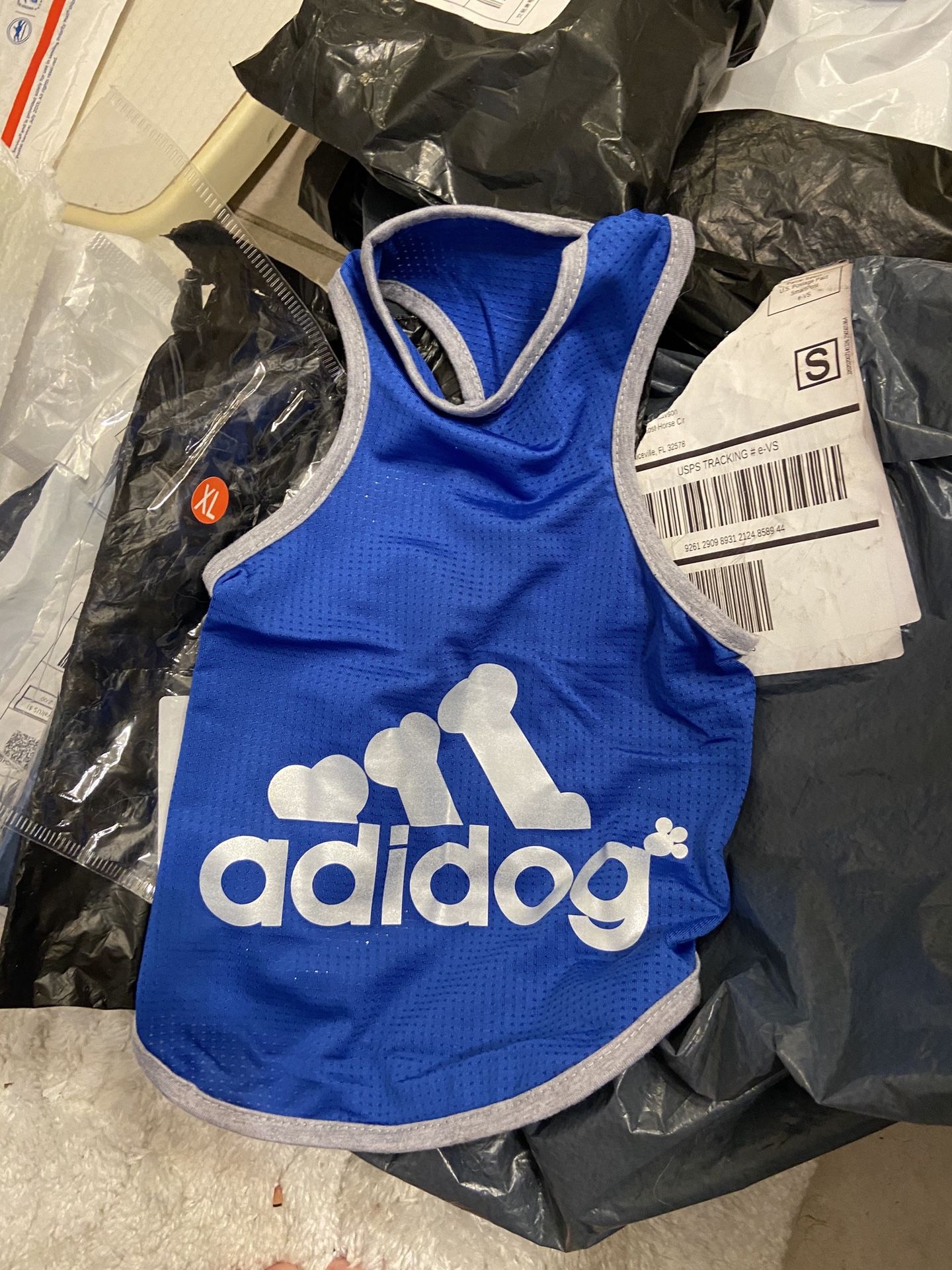 Adidog. Blue Jersey - fits like a MEDIUM -NEW