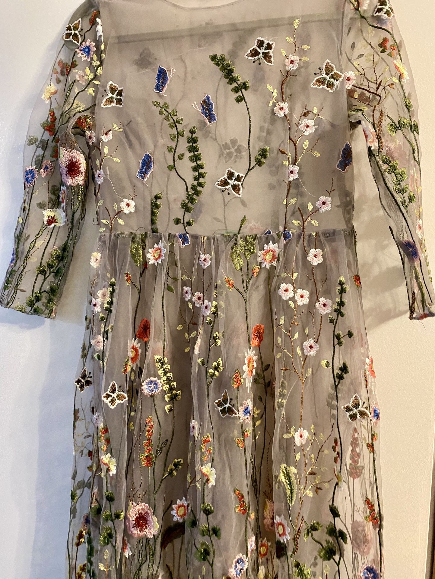 3D Floral Maxi Dress