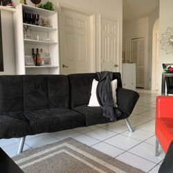 Sofa $49 🎄🎁🎈🎄futon, Bed, Bedroom Furniture, Living Room Furniture, Black, House Furniture, Good Deal, Garage sell, Sell, Couch, Loveseat, Items,