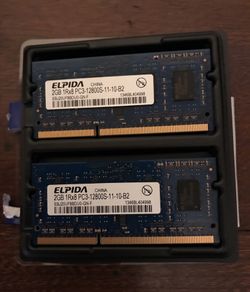 4GB Total Memory 2X2GB MacBook Pro