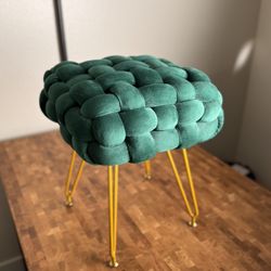 Velvet Braided Stool