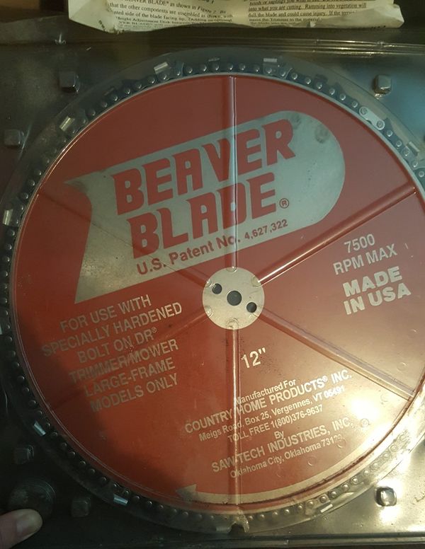 Never used 12" Beaver Blade for DR Trimmer/Mower for Sale in Mount