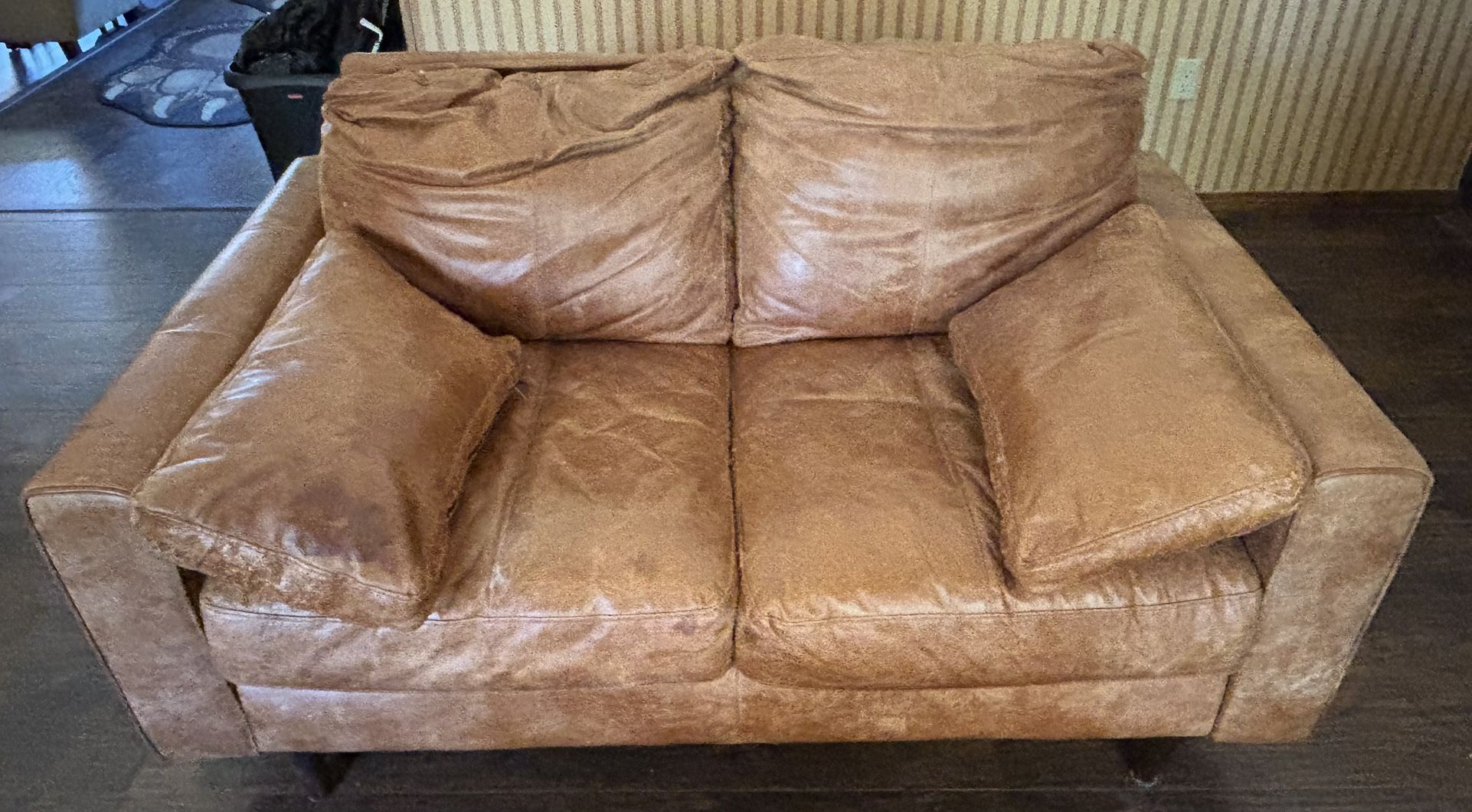 Leather Loveseat