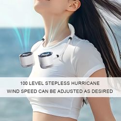 Hands-Free Mini Neck Fan – Stay Cool Anywhere – USB Rechargeable!