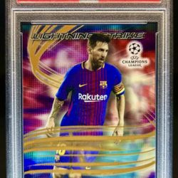 2017 Topps Chrome Gold Messi PSA 10