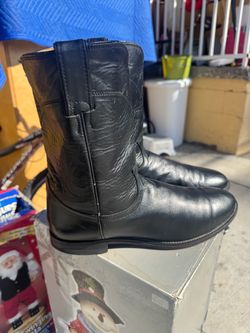JUSTIN MEN'S CLASSIC ROPER WESTERN BOOTS - ROUND TOE Size 11