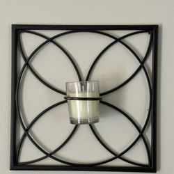 Set Of 4 Wall Mounted Votive Candle Holders