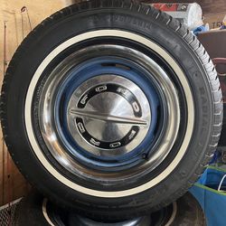 rims and tires x 5 plus caps