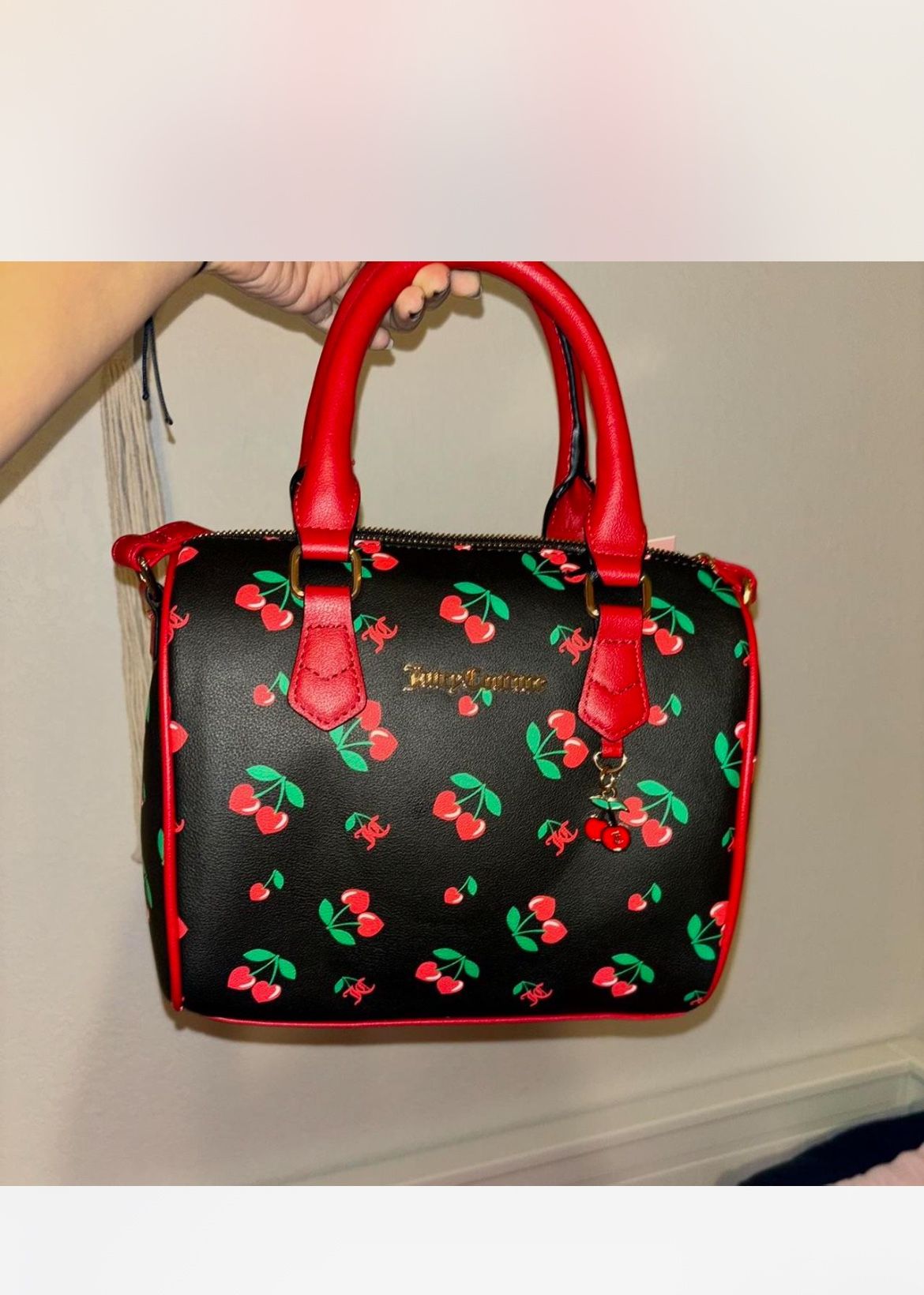 Cherry Pattern Juicy Couture Cherry Bag Juicy Couture Velour RARE