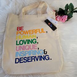 tote phluid Canvas Motivational empowerment New 