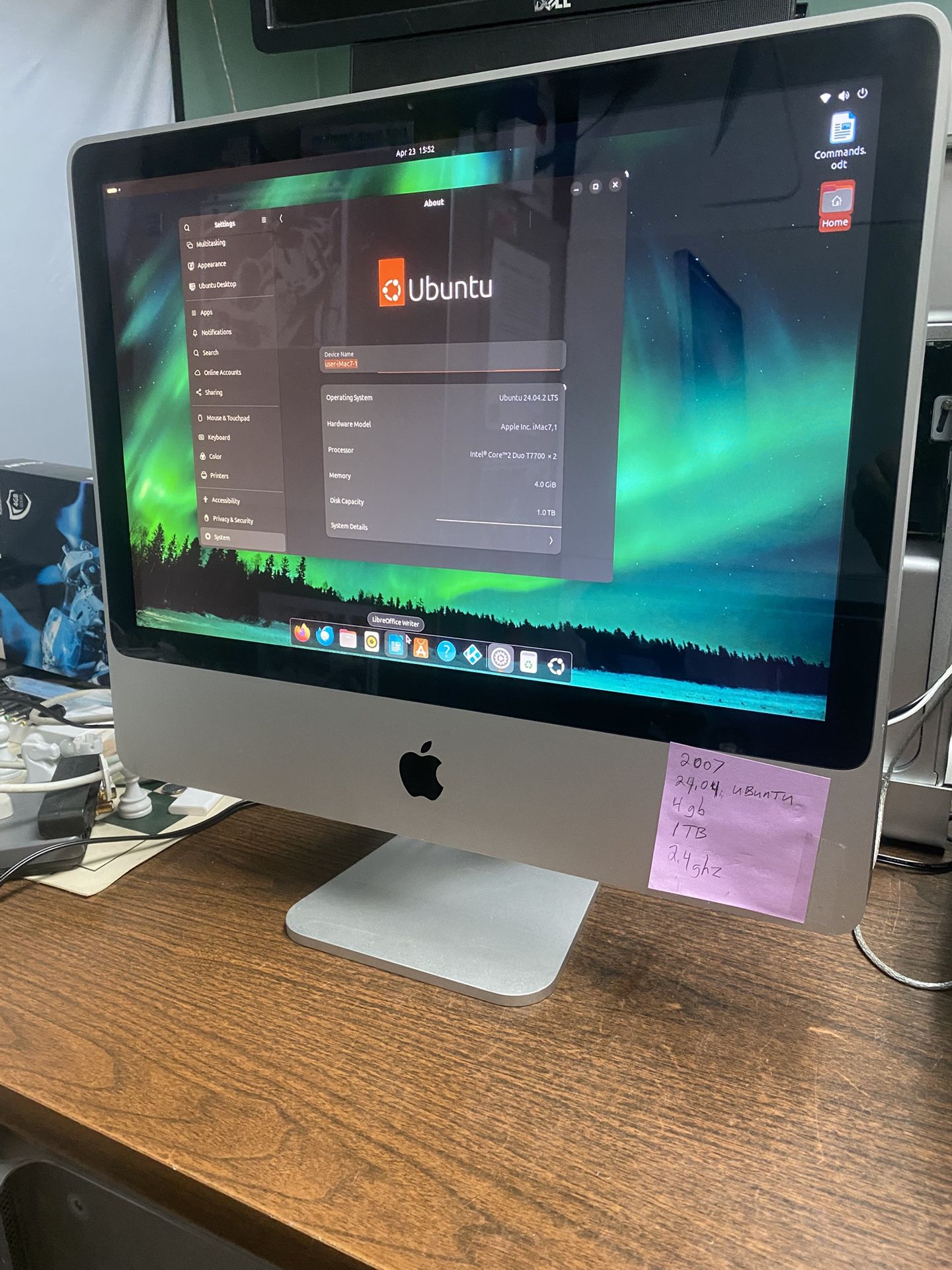 iMac With Linux Ubuntu 2025