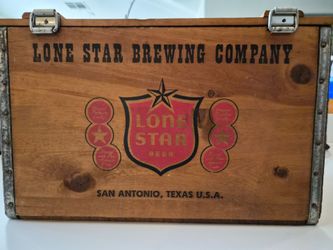 Vintage Wooden Lone Star Beer Bottle Case