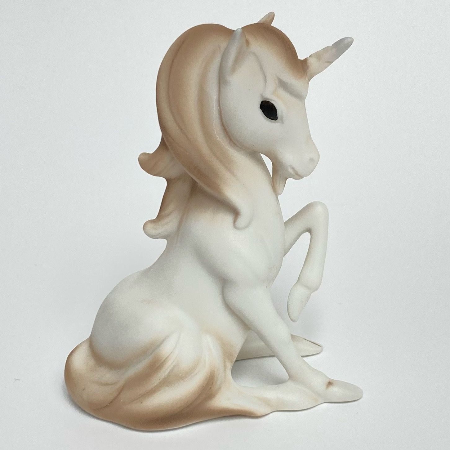 Vintage Bisque Unicorn Figurine 