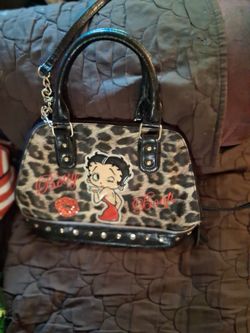 Betty Boop Leopard Print Handbag