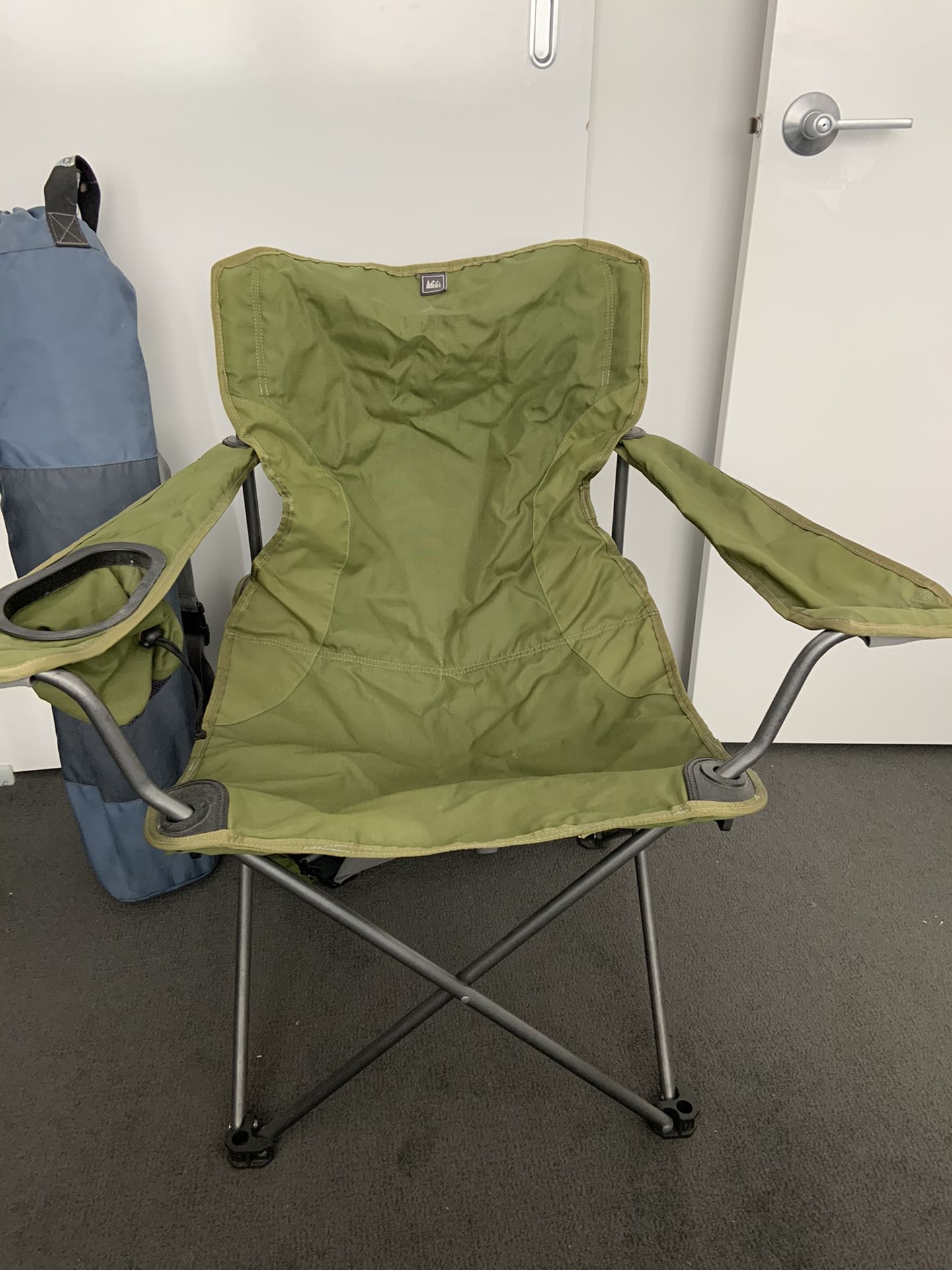 REI camp chair with carrying bag x 2