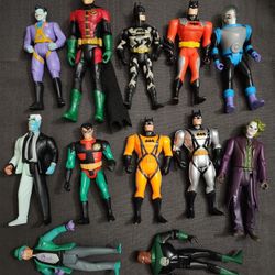 Vintage Batman And Robin Figures
