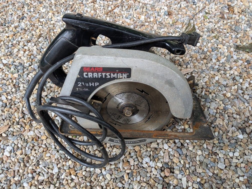 Craftsman 7-1/4” Circular Saw – 2-1/8 HP – Tested & Working
