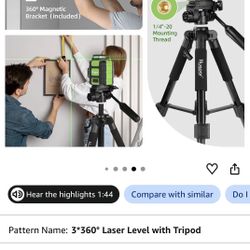 360 Degree Laser Level w Tripod HUEPAR