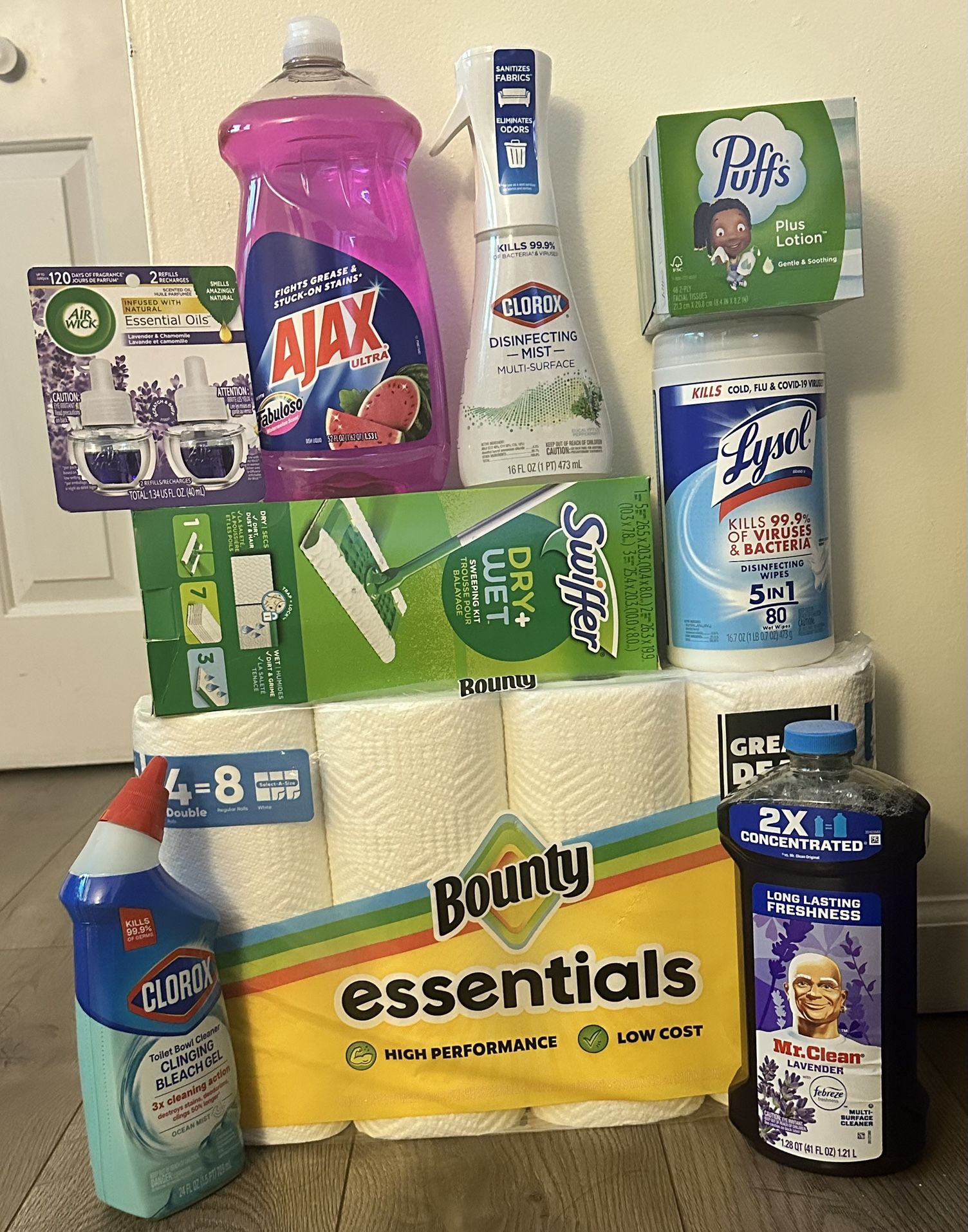 House Hold Cleaning Essentials/paper Products