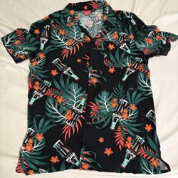  Coca Cola Medium Hawaiian Button Up Short Sleeve $15 Obo
