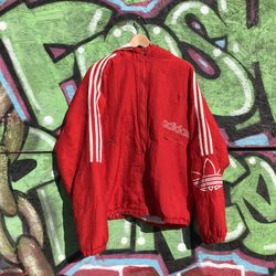 Vintage Adidas Trefoil Jacket🔴🔥 size Large for 40$‼️‼️.
